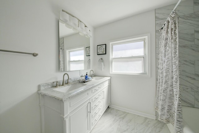 bathroom featuring vanity