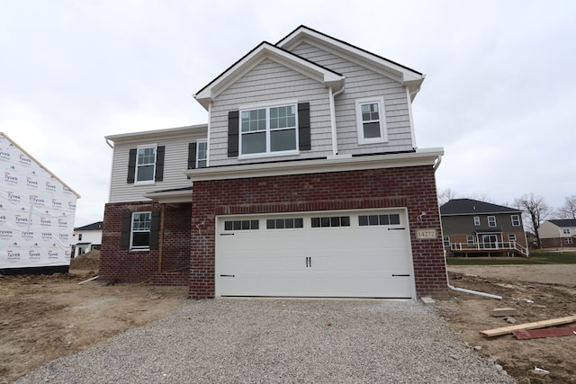 front facade featuring a garage