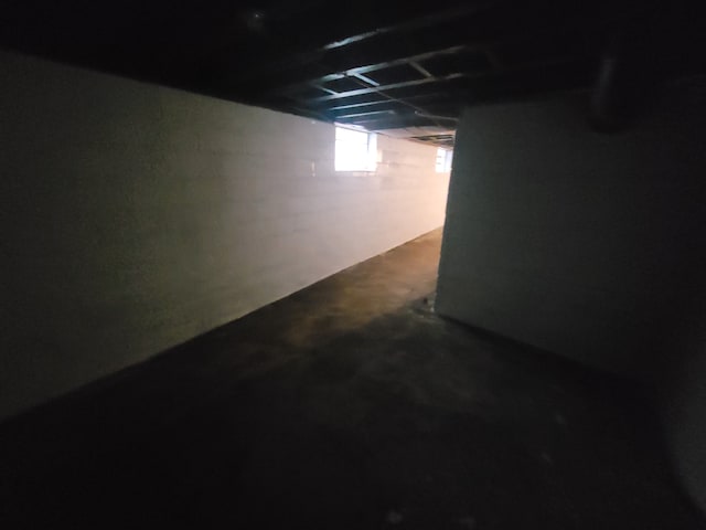 view of basement