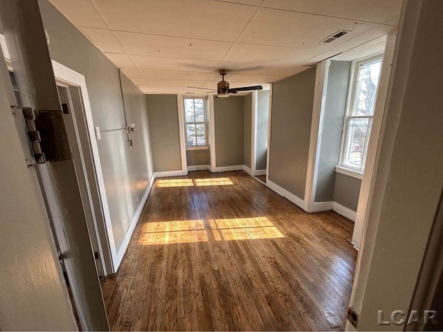 interior space with hardwood / wood-style flooring and a healthy amount of sunlight