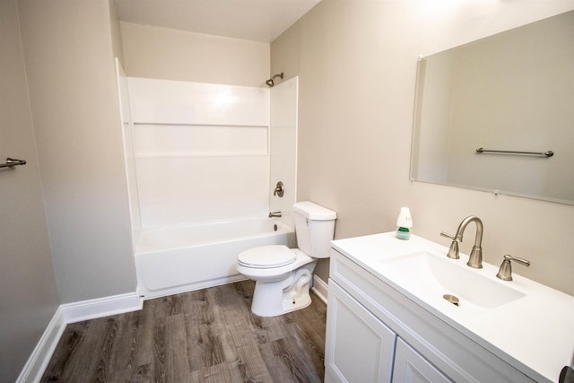 7029 Silver Lake Rd, Linden, MI 48451 - bathroom with wood finished floors,  shower combination, and vanity