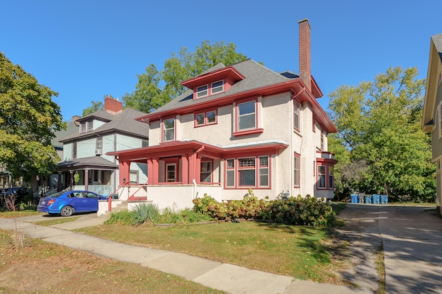 view of front of property with a porch