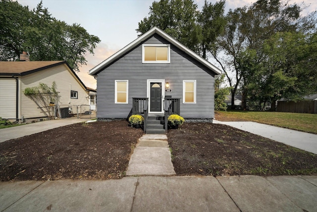 view of bungalow-style home