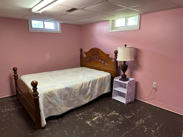 13676 Oakdale St, Southgate, MI 48195 - bedroom with a paneled ceiling and baseboards