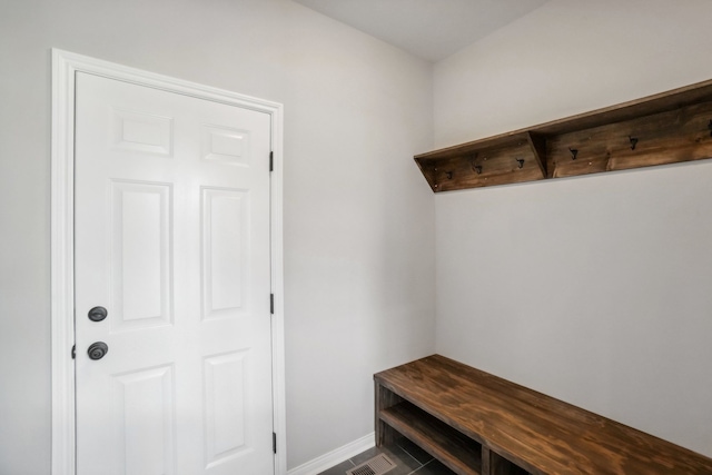 mudroom with baseboards