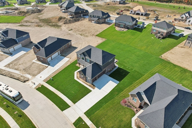 aerial view featuring a residential view