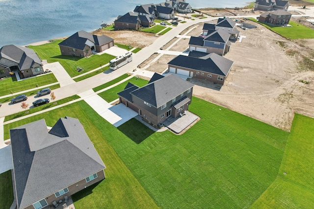 drone / aerial view with a residential view