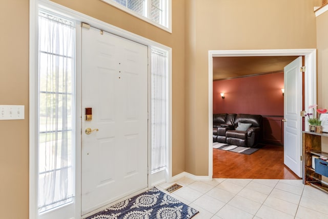 entrance foyer featuring light hardwood / wood-style flooring