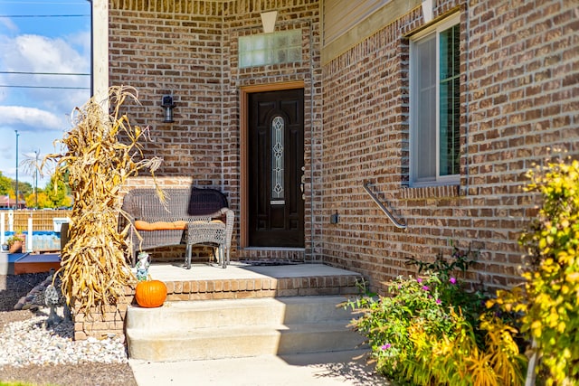 22461 Milner St, Saint Clair Shores, MI 48081 - property entrance with brick siding