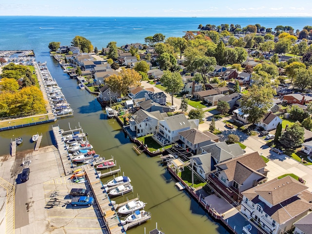 22461 Milner St, Saint Clair Shores, MI 48081 - drone / aerial view with a residential view and a water view