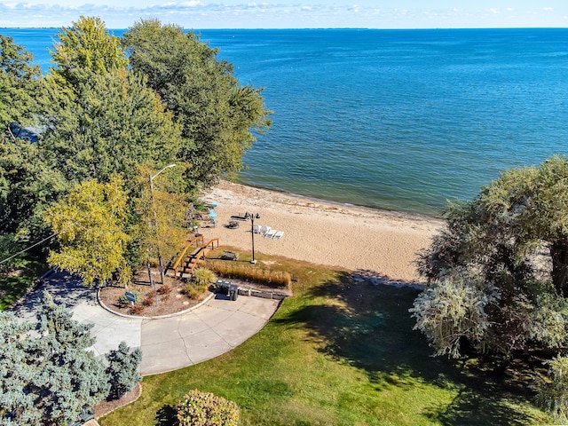 22461 Milner St, Saint Clair Shores, MI 48081 - drone / aerial view with a water view