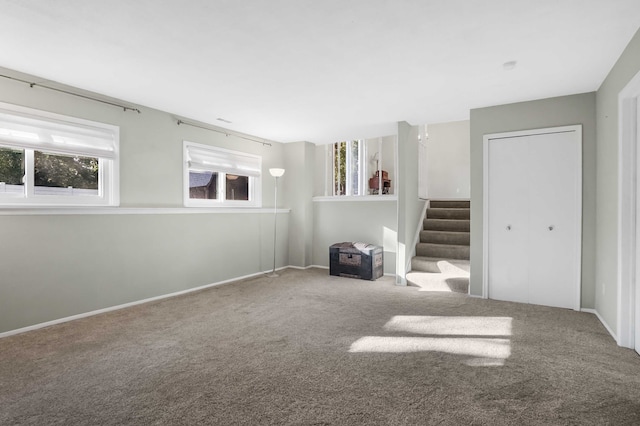 view of carpeted empty room