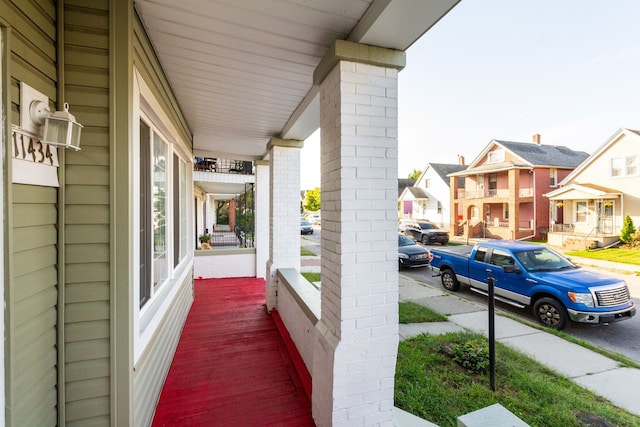 view of patio featuring covered porch