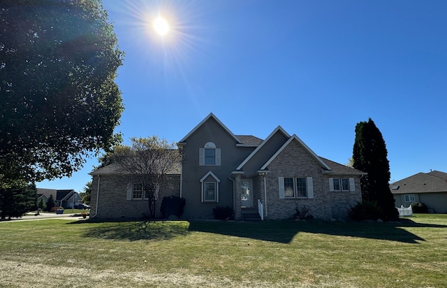 view of front property with a front yard