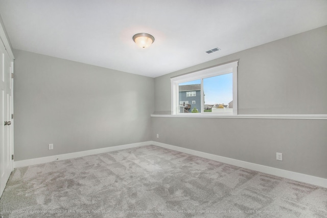 view of carpeted empty room