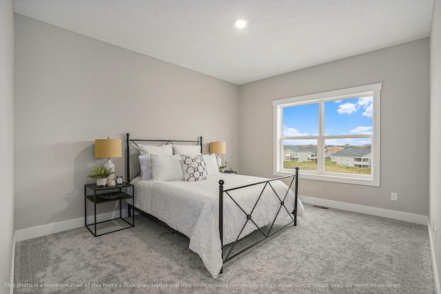 bedroom featuring carpet flooring