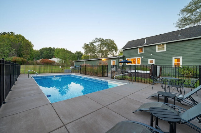 view of pool with a patio