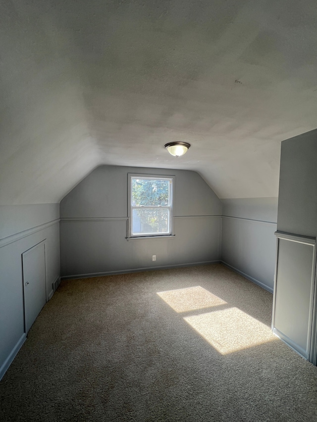 20400 Monica St, Detroit, MI 48221 - additional living space featuring carpet floors and vaulted ceiling