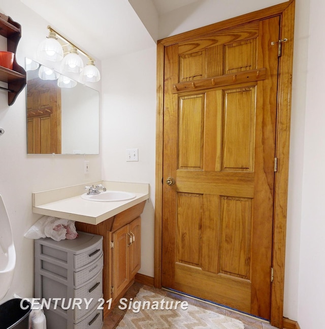 bathroom with vanity