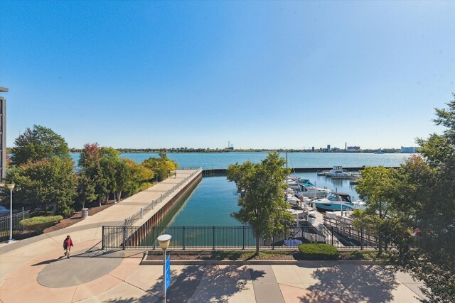 3320 Spinnaker Ln Unit 11B, Detroit, MI 48207 - view of pool with a water view