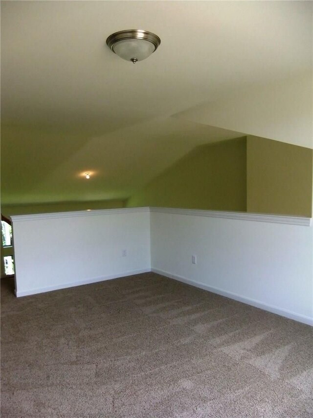 48945 Tuscan Hls, Plymouth, MI 48170 - bonus room featuring carpet, baseboards, and vaulted ceiling