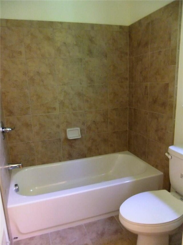 48945 Tuscan Hls, Plymouth, MI 48170 - full bathroom with toilet, shower / washtub combination, and tile patterned flooring