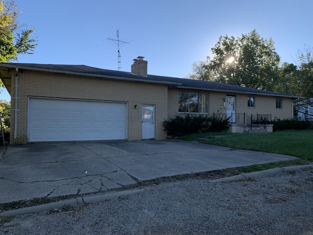 ranch-style house with a garage