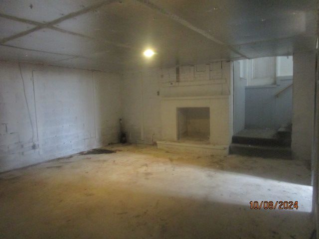 view of basement