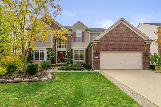 view of front property featuring a front yard