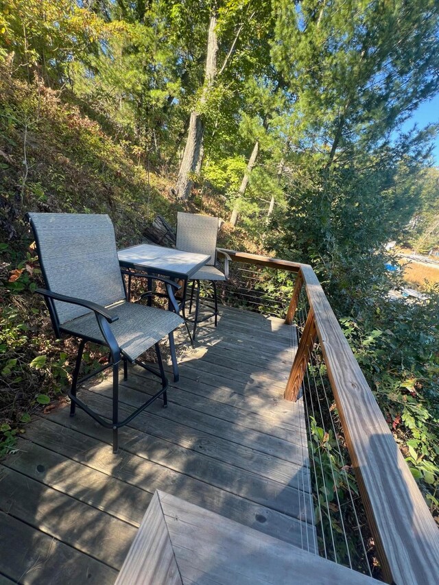 view of wooden terrace