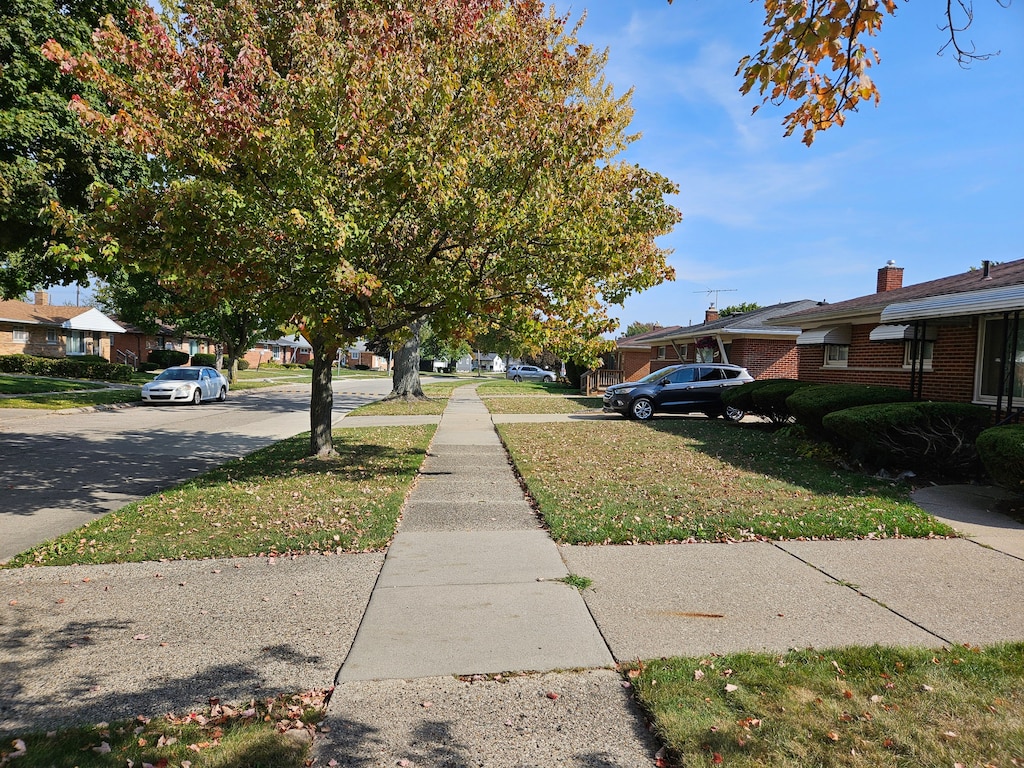 view of road