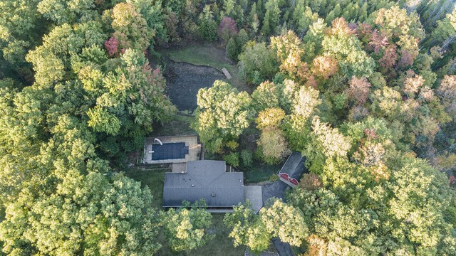 11600 Baker Rd, Greenville, MI 48838 - aerial view of property and surrounding area with a forest
