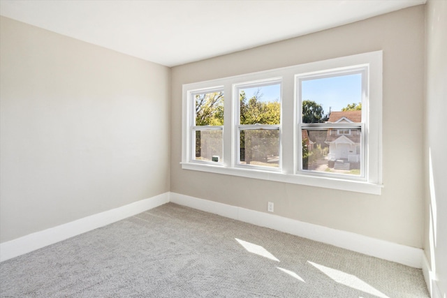 view of carpeted empty room