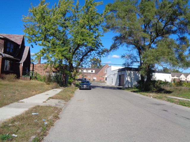 16017 San Juan Dr, Detroit, MI 48238 - view of asphalt street featuring sidewalks and a residential view