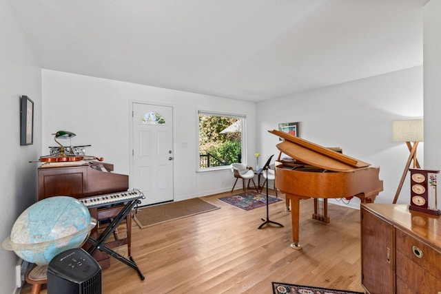 entrance foyer featuring light hardwood / wood-style floors