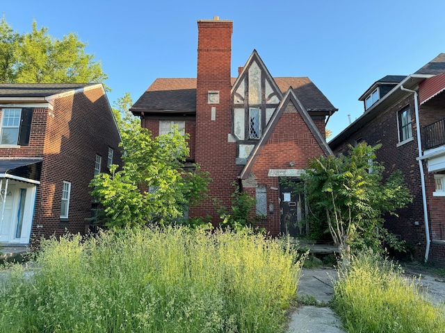 view of tudor home