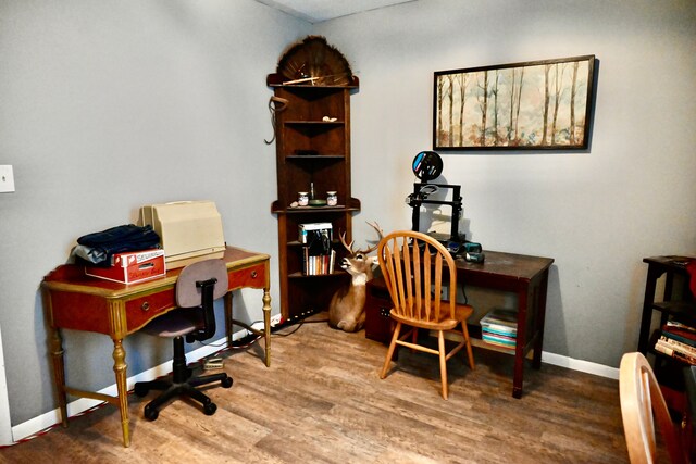 12101 Todd Rd, Ida, MI 48140 - office space featuring wood finished floors and baseboards