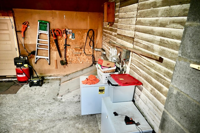 12101 Todd Rd, Ida, MI 48140 - interior space with wood walls