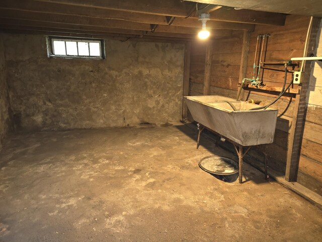 103 S Railroad St, Allen, MI 49227 - basement with a sink
