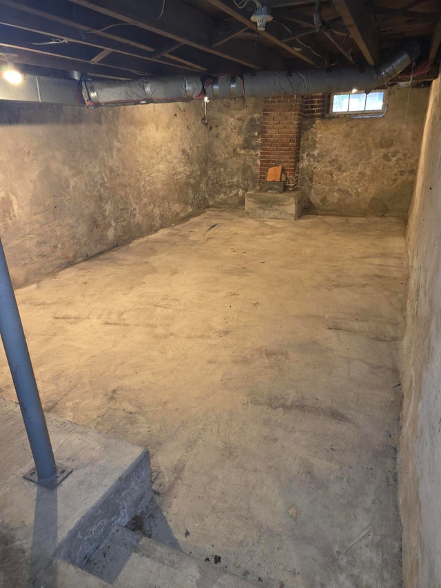 view of basement