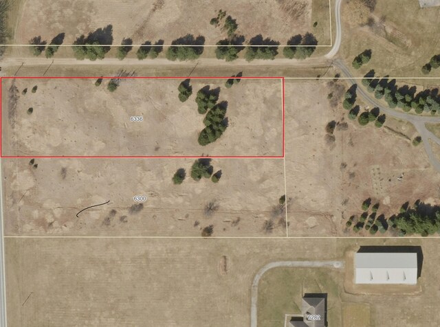 6336 Mast Rd, Dexter, MI 48130 - map of property location featuring property parcel outlined
