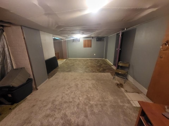 7603 Kentucky St, Dearborn, MI 48126 - finished basement with light colored carpet and baseboards
