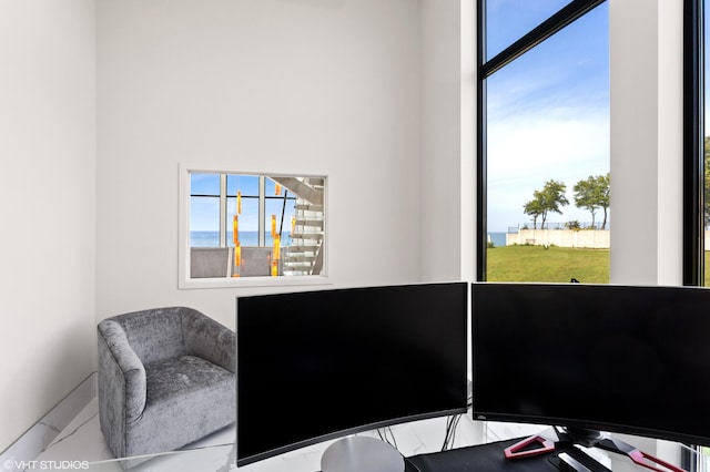 view of office area