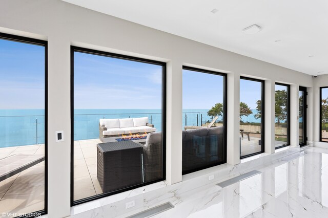 639 Sul Lago Ave S, Benton Harbor, MI 49022 - interior space with a water view