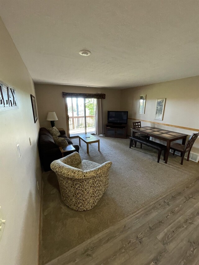 737 Maplewood Ln, Kewadin, MI 49648 - living area with wood finished floors