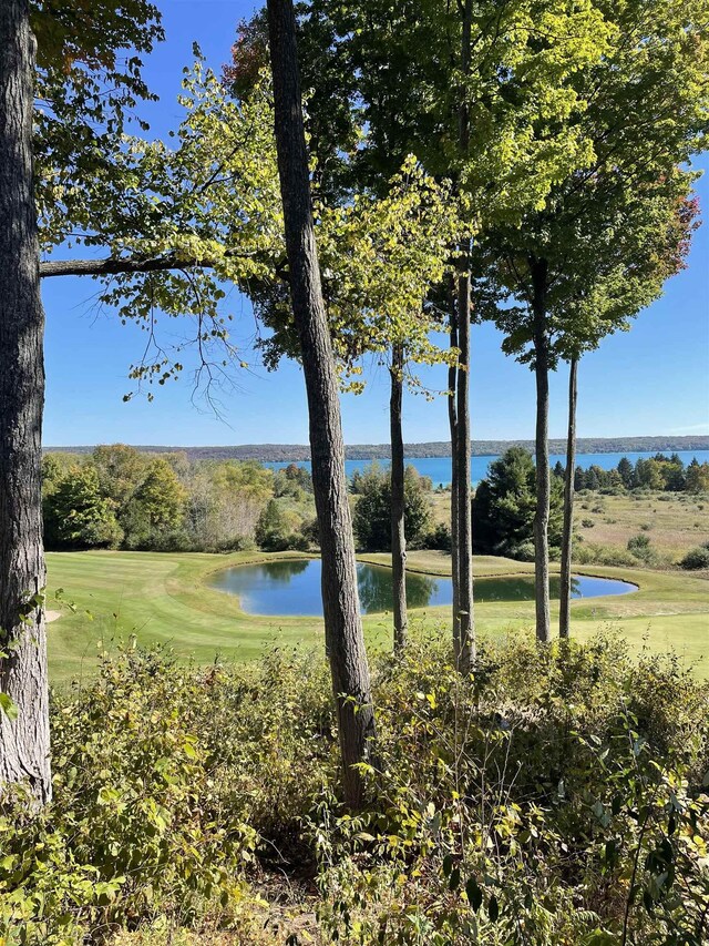 737 Maplewood Ln, Kewadin, MI 49648 - water view with a golf club