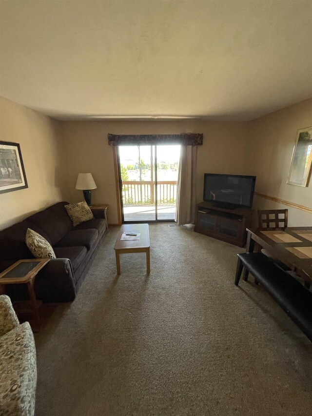 737 Maplewood Ln, Kewadin, MI 49648 - living area with carpet