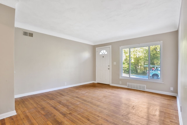 entrance foyer featuring light wood-type flooring