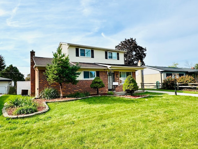 front of property with a front yard