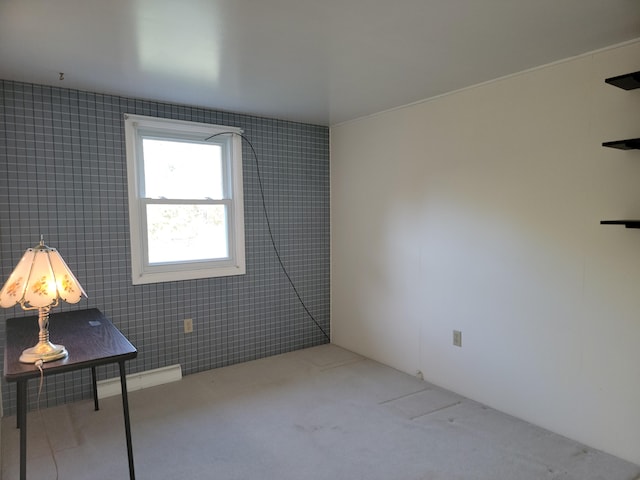 empty room featuring carpet floors